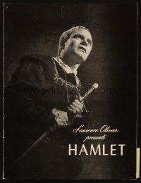 5g379 HAMLET souvenir program book '48 Laurence Olivier in Shakespeare classic, Best Picture!
