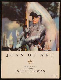 5g390 JOAN OF ARC souvenir program book '48 great c/u of Ingrid Bergman in full armor with sword!