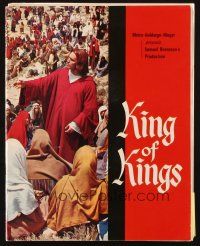 5g392 KING OF KINGS softcover English souvenir program book '61 Nicholas Ray, Jeff Hunter as Jesus!