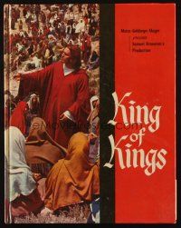 5g391 KING OF KINGS hardcover souvenir program book '61 Nicholas Ray epic, Jeffrey Hunter as Jesus!