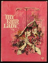 5g400 MY FAIR LADY hardcover souvenir program book '64 Audrey Hepburn, Rex Harrison, Bob Peak art!