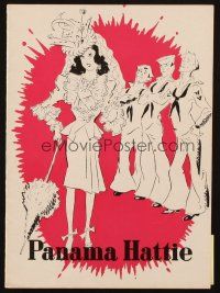 5g403 PANAMA HATTIE stage play souvenir program book '40 Ethel Merman, songs by Cole Porter!