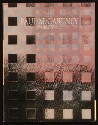 5g404 PAUL MCCARTNEY music concert souvenir program book '89 great images from his world tour!