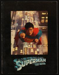 5g424 SUPERMAN souvenir program book '78 comic book hero Christopher Reeve, great images!