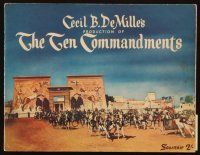 5g426 TEN COMMANDMENTS Australian souvenir program book '56 DeMille classic, different images!