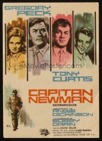 5g162 CAPTAIN NEWMAN, M.D. Spanish herald '64 different art of Peck, Curtis, Dickinson & Darin!