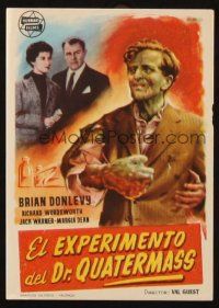 5g167 CREEPING UNKNOWN Spanish herald '56 Val Guest's Quatermass Xperiment, Hammer, different art!