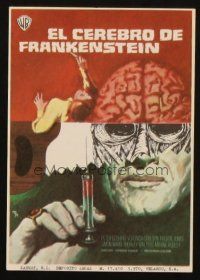 5g183 FRANKENSTEIN MUST BE DESTROYED Spanish herald '70 cool different monster art by MCP!