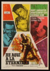 5g186 FROM HERE TO ETERNITY Spanish herald R60s Lancaster, Kerr, Sinatra, Reed, Clift, Mac art!