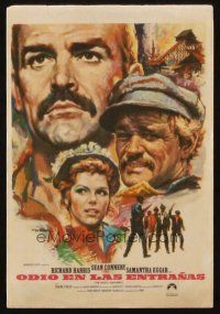 5g217 MOLLY MAGUIRES Spanish herald '70 different Mac Gomez art of Sean Connery, Harris & Eggar!