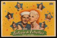 5g246 STAR SPANGLED RHYTHM Spanish herald '43 Veronica Lake & all of Paramount's best 1940s stars!