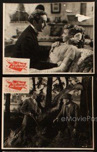 5g083 KIND HEARTS & CORONETS 5 10.75x14 stills '50 Alec Guinness playing 8 different roles!