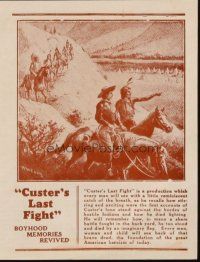 5g101 CUSTER'S LAST FIGHT 6.25x9.5 herald R25 50th Anniversary of the Last Stand at Little Big Horn