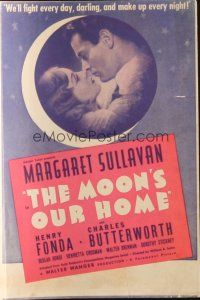 5g125 MOON'S OUR HOME herald '36 romantic images of Margaret Sullavan & Henry Fonda!