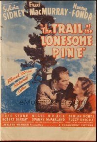 5g142 TRAIL OF THE LONESOME PINE herald '36 Sylvia Sidney, Henry Fonda, Fred MacMurray