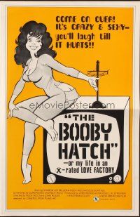 5g543 BOOBY HATCH pressbook '76 it's crazy & sexy - you'll laugh so hard it hurts, great art!