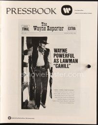5g551 CAHILL pressbook '73 classic United States Marshall big John Wayne, great images!