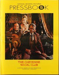 5g557 CHEYENNE SOCIAL CLUB pressbook '70 Jimmy Stewart & Henry Fonda & ladies of the night!