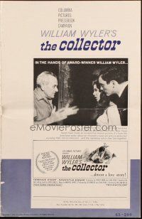 5g560 COLLECTOR pressbook '65 Terence Stamp & Samantha Eggar, directed by William Wyler!