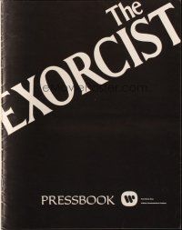 5g590 EXORCIST pressbook '74 William Friedkin, Max Von Sydow, William Peter Blatty horror classic!