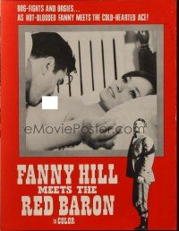 5g597 FANNY HILL MEETS THE RED BARON pressbook '68 Barry Mahon, dog-fights & orgies!