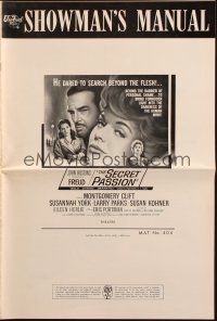 5g618 FREUD pressbook '63 John Huston directed, Montgomery Clift, York, The Secret Passion!