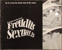 5g619 FREUDUS SEXUALIS pressbook '65 for it is from the female that all life comes!