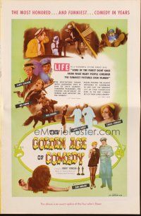 5g634 GOLDEN AGE OF COMEDY pressbook '58 Laurel & Hardy, Jean Harlow, winner of 2 Academy Awards!