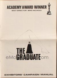 5g638 GRADUATE pressbook '68 Mike Nichols classic, for the post-Academy Awards showings!
