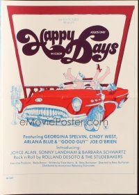 5g650 HAPPY DAYS pressbook '74 Georgina Spelvin, Cindy West, wacky drive-in sex art!