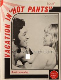5g672 HOT PANTS pressbook '71 Swedish/French sexploitation, you'll get a BANG out of this!