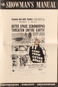 5g693 IT CAME FROM OUTER SPACE pressbook '53 Jack Arnold classic 3-D sci-fi, cool images!