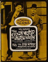 5g697 JAY WARD FUN FESTIVAL pressbook '68 The Crazy World of Laurel & Hardy + lots of cartoons!