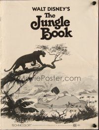 5g700 JUNGLE BOOK pressbook R78 Walt Disney cartoon classic, great image of Mowgli & friends!