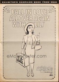 5g718 LILI pressbook R64 you'll fall in love with sexy young Leslie Caron, great art!