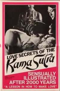 5g734 LOVE SECRETS OF THE KAMA SUTRA pressbook '70 Holmes, sensually illustrated after 2000 years!
