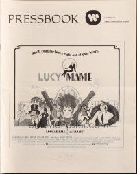 5g741 MAME pressbook '74 Lucille Ball, from Broadway musical, cool Bob Peak artwork!