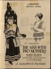 5g744 MAN WITH 2 MOTHERS pressbook '22 Mary Alden The Mother of The Old Nest, Cullen Landis