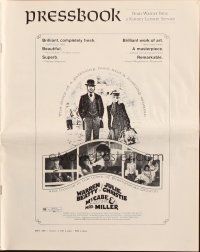 5g755 McCABE & MRS. MILLER pressbook '71 directed by Robert Altman, Warren Beatty, Julie Christie