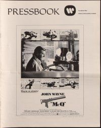 5g757 McQ pressbook '74 John Sturges, John Wayne is a busted cop with an unlicensed gun!