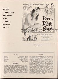 5g794 NUDE ODYSSEY pressbook '61 Franco Rossi's Odissea Nuda, Love - Tahiti Style!
