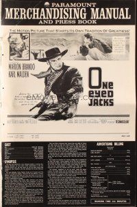 5g807 ONE EYED JACKS pressbook '61 great images of star & director Marlon Brando!