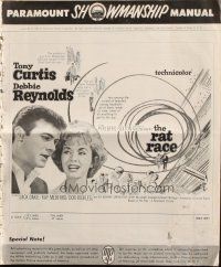 5g838 RAT RACE pressbook '60 Debbie Reynolds & Tony Curtis will do anything to get to the top!