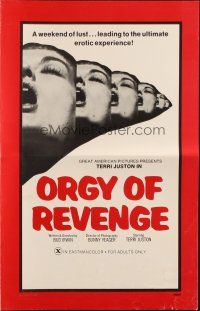 5g849 ROOM 11 pressbook R70s Orgy of Revenge, a weekend of lust, the ultimate erotic experience!