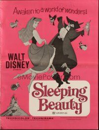 5g897 SLEEPING BEAUTY pressbook R70 Walt Disney cartoon fairy tale fantasy classic!
