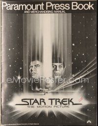5g913 STAR TREK pressbook '79 cool art of William Shatner & Leonard Nimoy by Bob Peak!