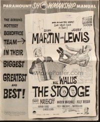 5g917 STOOGE pressbook '52 artwork of singing vaudeville team Dean Martin & Jerry Lewis!