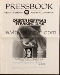5g918 STRAIGHT TIME pressbook '78 Dustin Hoffman, Theresa Russell, don't let him get caught!