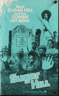 5g925 SUGAR HILL pressbook '74 sexy Marki Bey and her wild black zombie hit men!