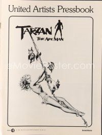 5g934 TARZAN THE APE MAN pressbook '81 directed by John Derek, Richard Harris, sexy Bo Derek!